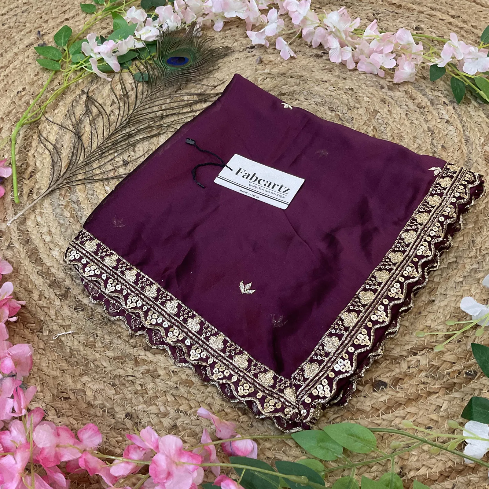 Beautiful Embroidery work Rangoli Dupatta for women | Only Dupatta OyeDup - Image 20