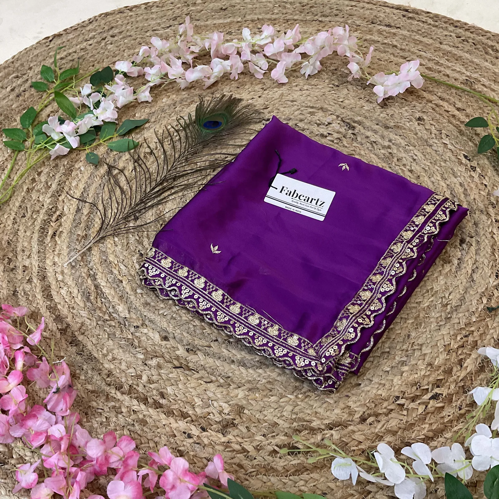 Beautiful Embroidery work Rangoli Dupatta for women | Only Dupatta OyeDup - Image 6