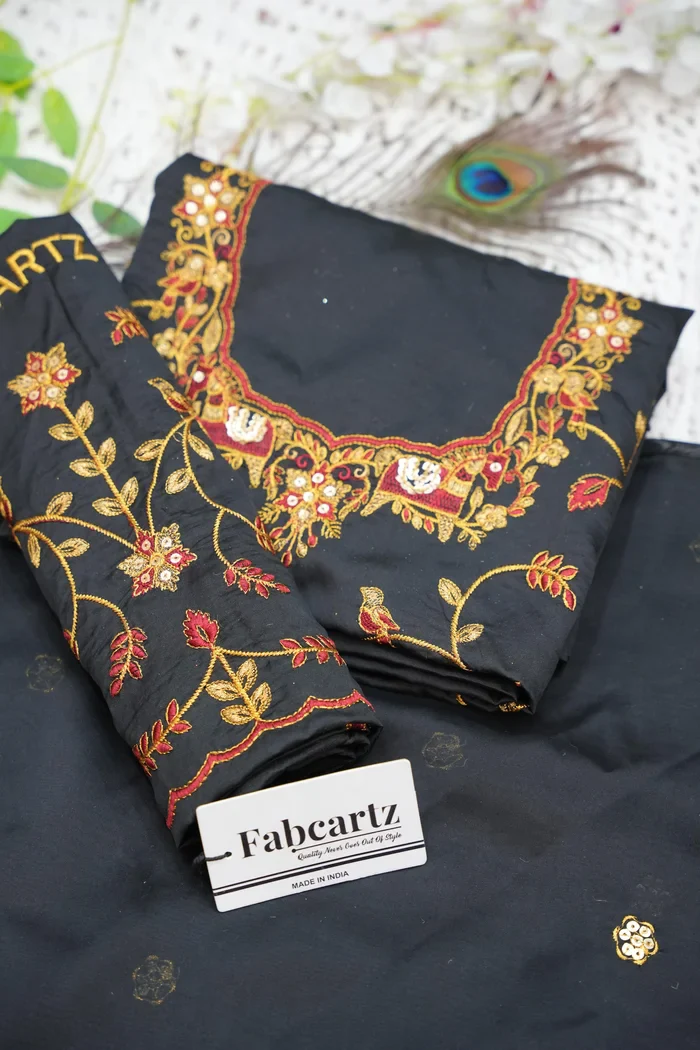 Women's Woven Design zari work Half Saree with Embroidered Blouse and Dupatta PihuPattu - Image 30