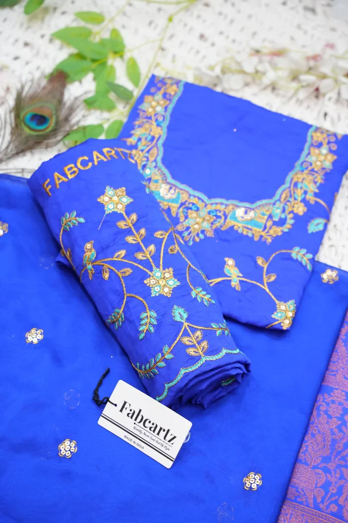 Women's Woven Design zari work Half Saree with Embroidered Blouse and Dupatta PihuPattu - Image 37