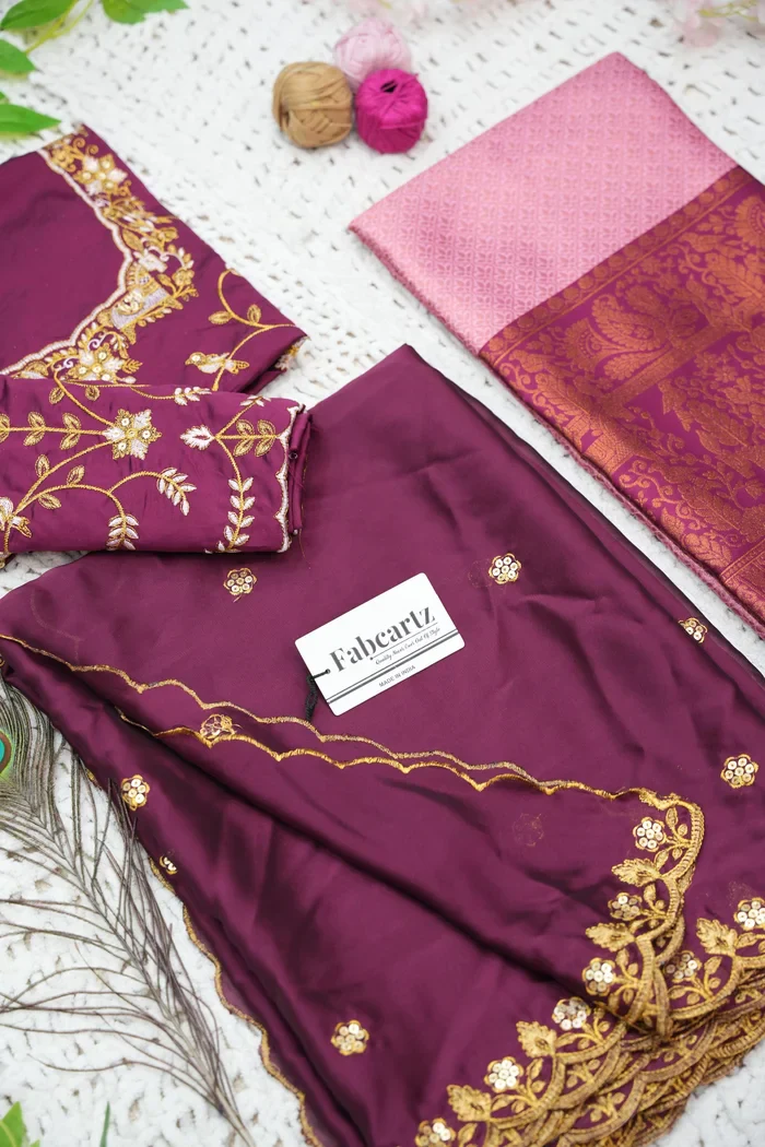 Women's Woven Design zari work Half Saree with Embroidered Blouse and Dupatta PihuPattu - Image 51