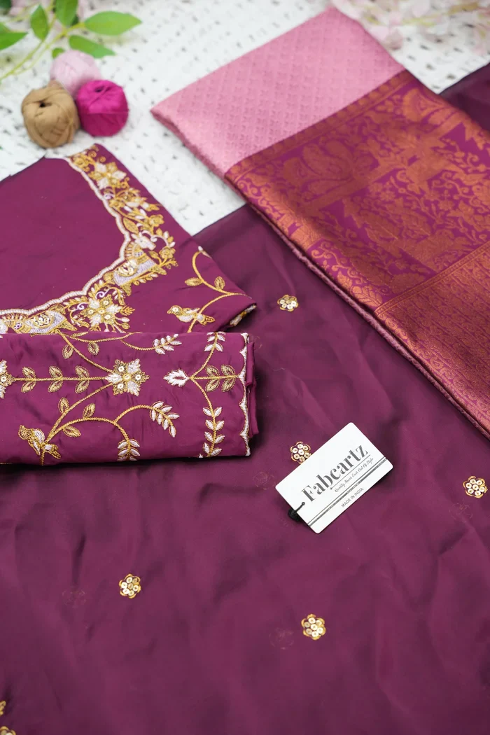 Women's Woven Design zari work Half Saree with Embroidered Blouse and Dupatta PihuPattu - Image 55