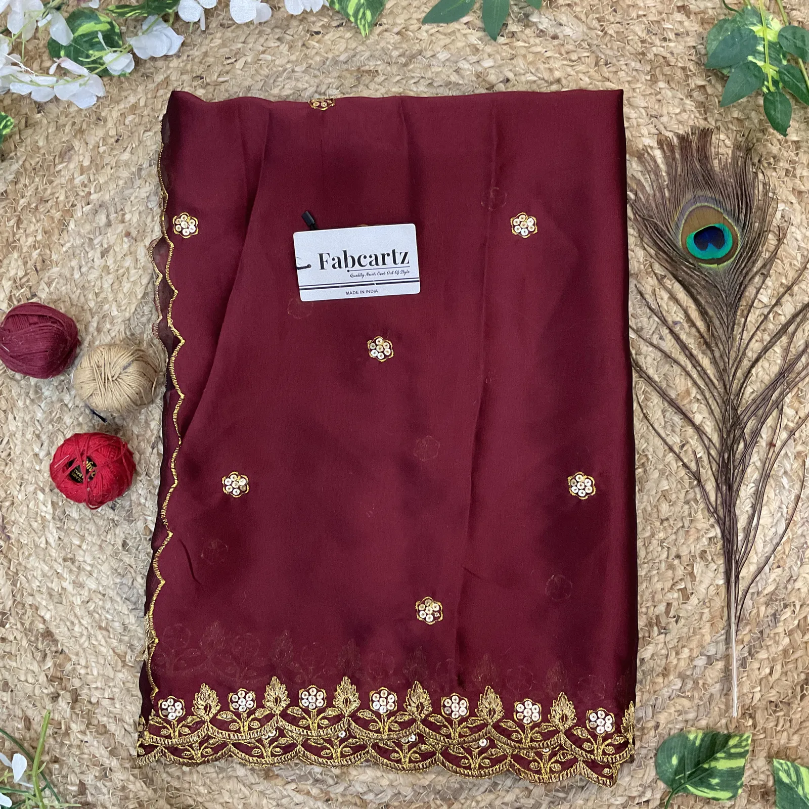 Beautiful Embroidery work Rangoli Dupatta for women | Only Dupatta PihuSudhaDup - Image 14