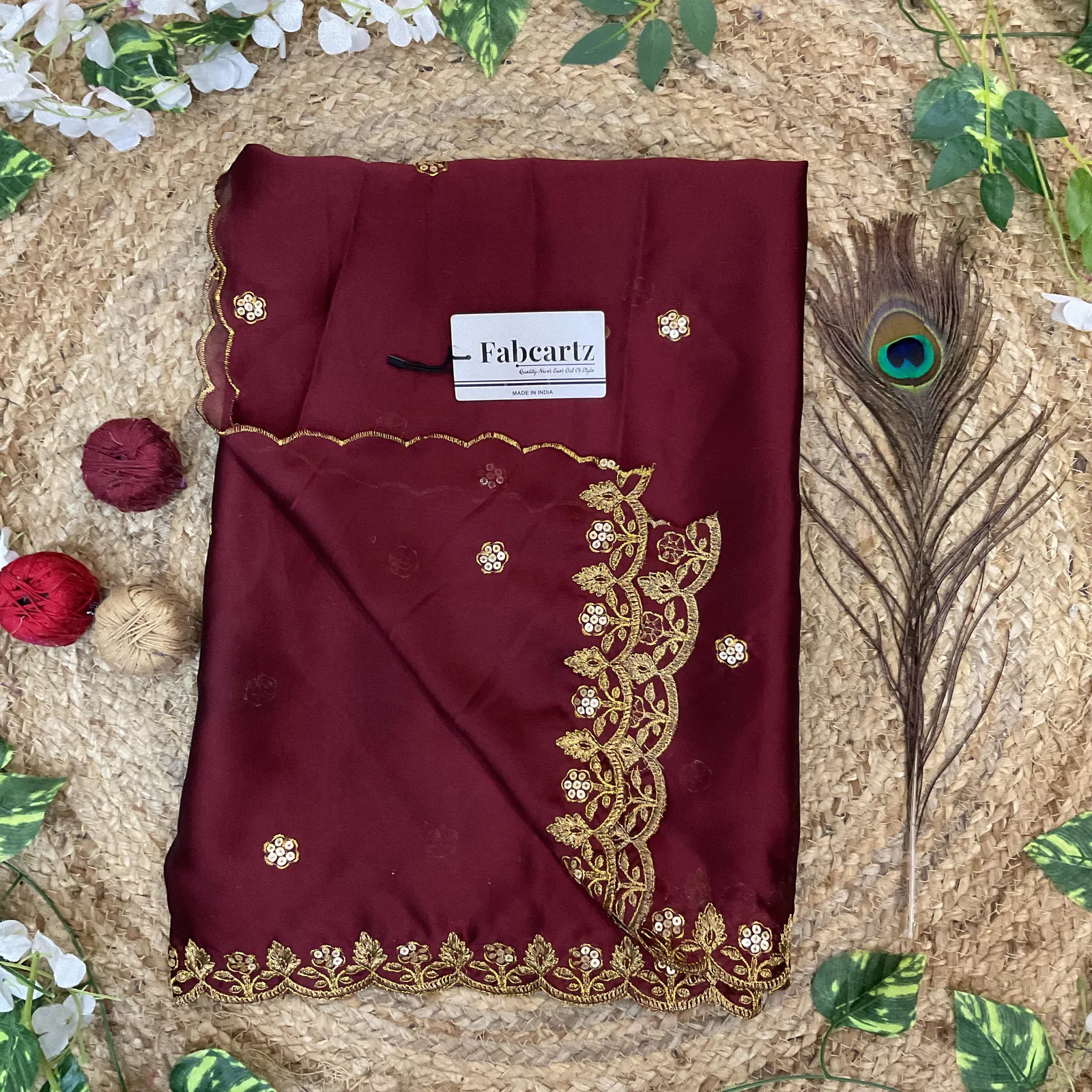 Beautiful Embroidery work Rangoli Dupatta for women | Only Dupatta PihuSudhaDup - Image 17