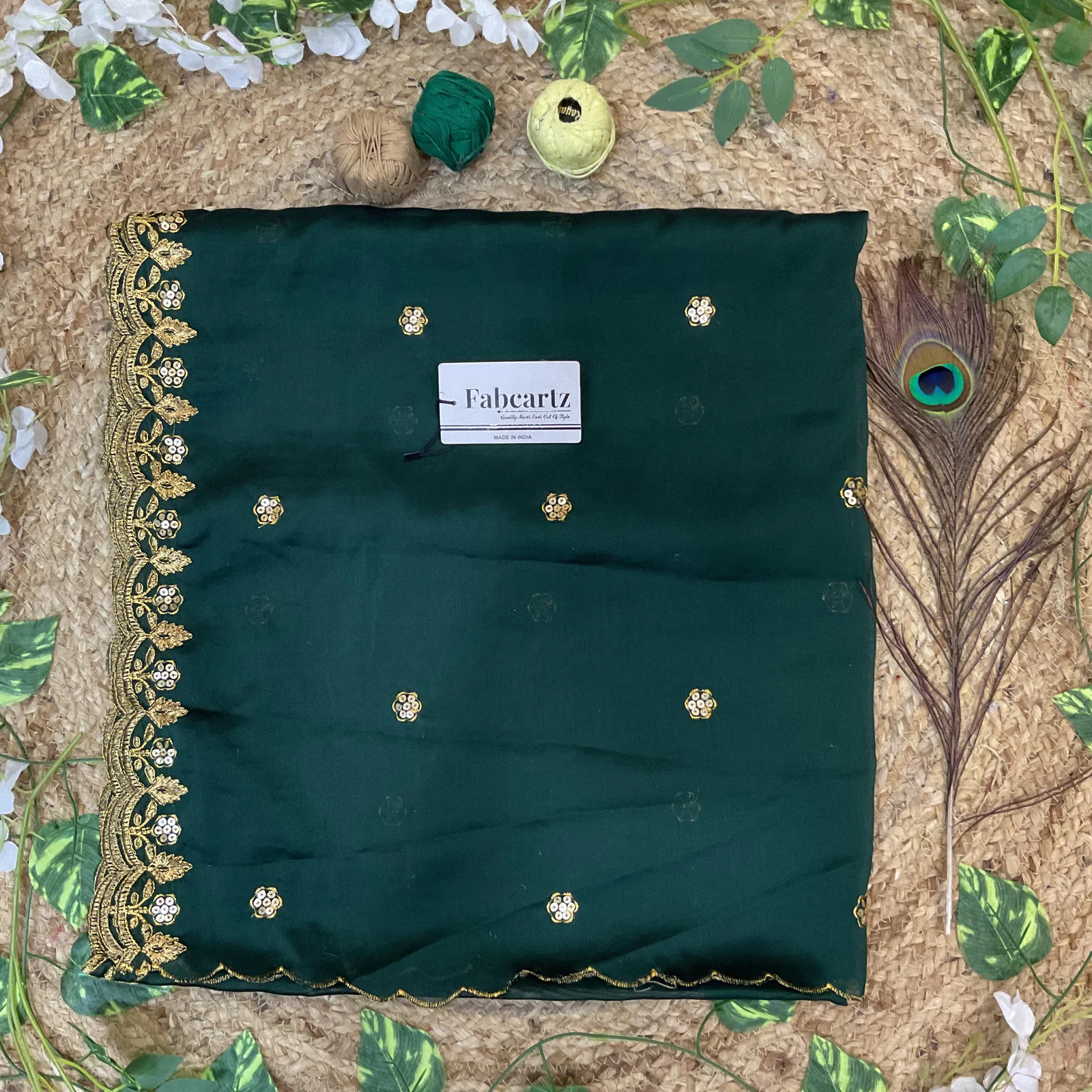Beautiful Embroidery work Rangoli Dupatta for women | Only Dupatta PihuSudhaDup - Image 5