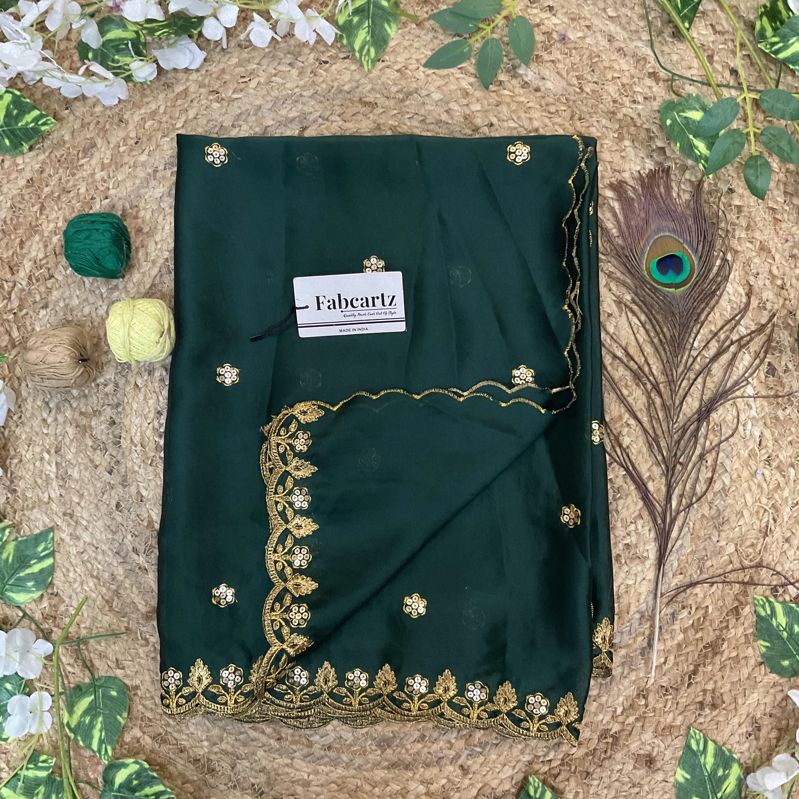 Beautiful Embroidery work Rangoli Dupatta for women | Only Dupatta PihuSudhaDup - Image 7