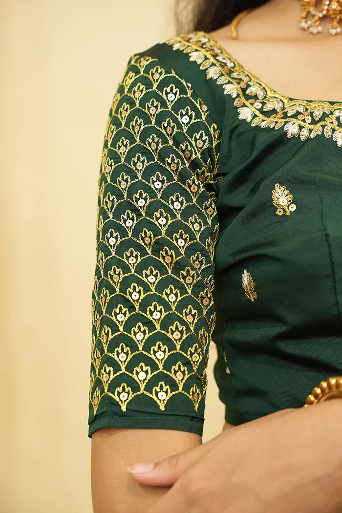 Women's Woven Design zari work Half Saree with Embroidered Blouse and Dupatta Pranavi - Image 16