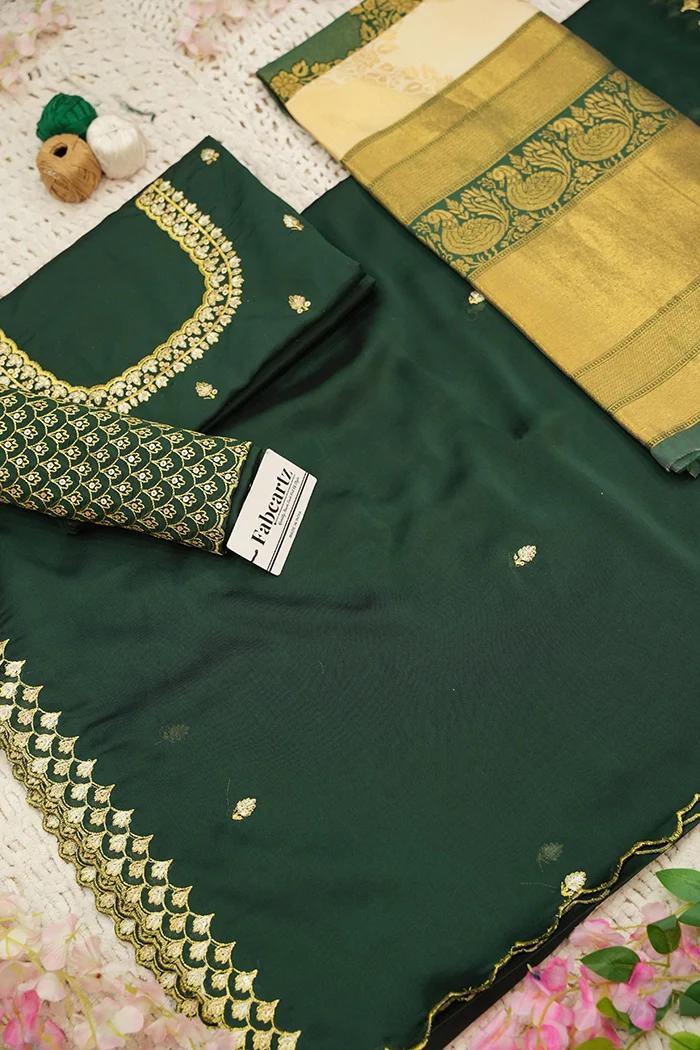 Women's Woven Design zari work Half Saree with Embroidered Blouse and Dupatta Pranavi - Image 63