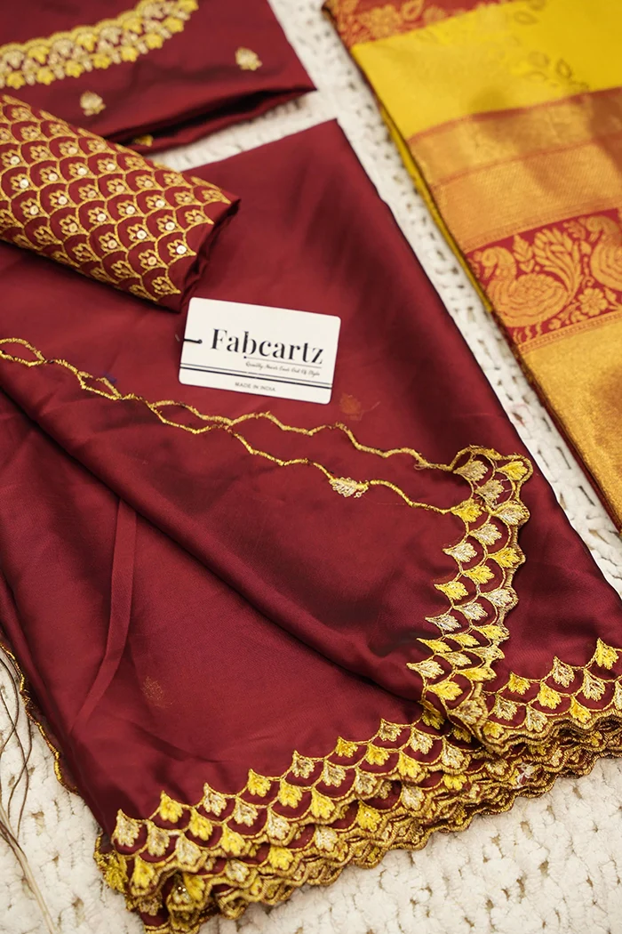 Women's Woven Design zari work Half Saree with Embroidered Blouse and Dupatta Pranavi - Image 89