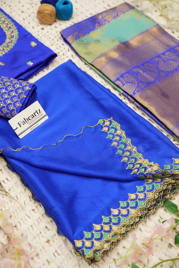 Women's Woven Design zari work Half Saree with Embroidered Blouse and Dupatta Pranavi - Image 34