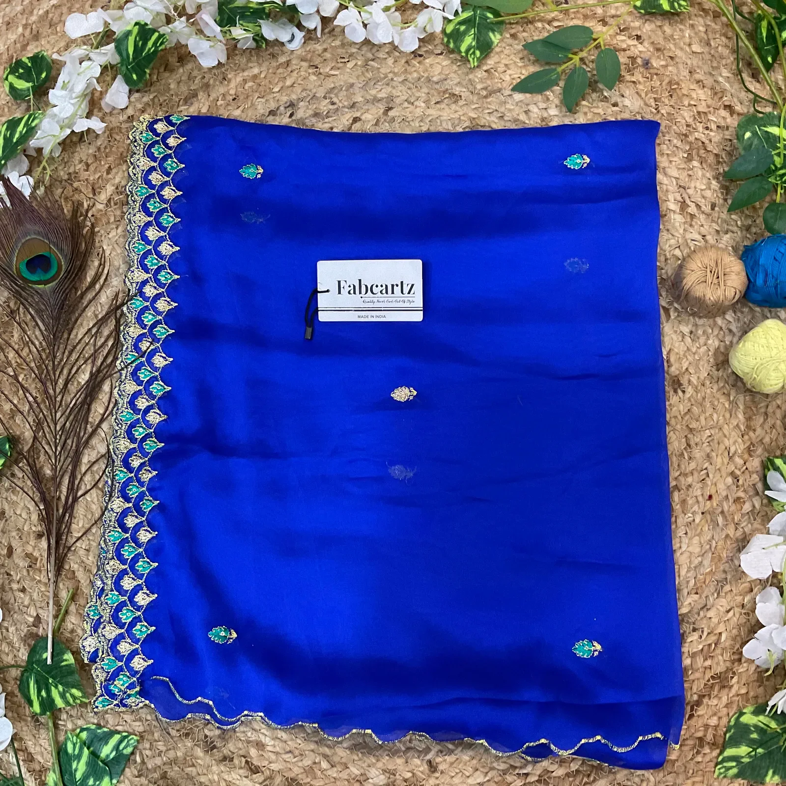 Beautiful Embroidery work Rangoli Dupatta for women | Only Dupatta PranaviDup - Image 12