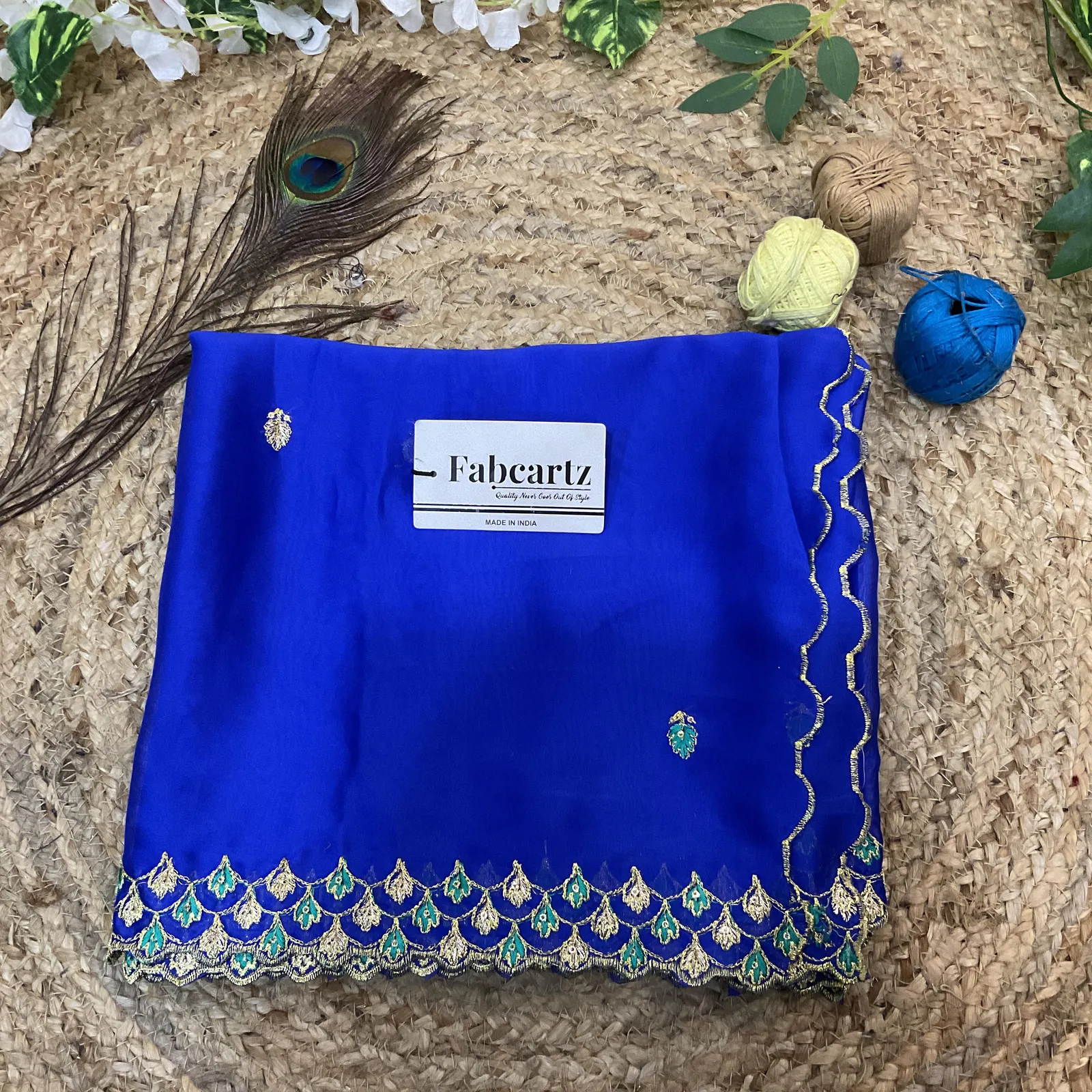 Beautiful Embroidery work Rangoli Dupatta for women | Only Dupatta PranaviDup - Image 15