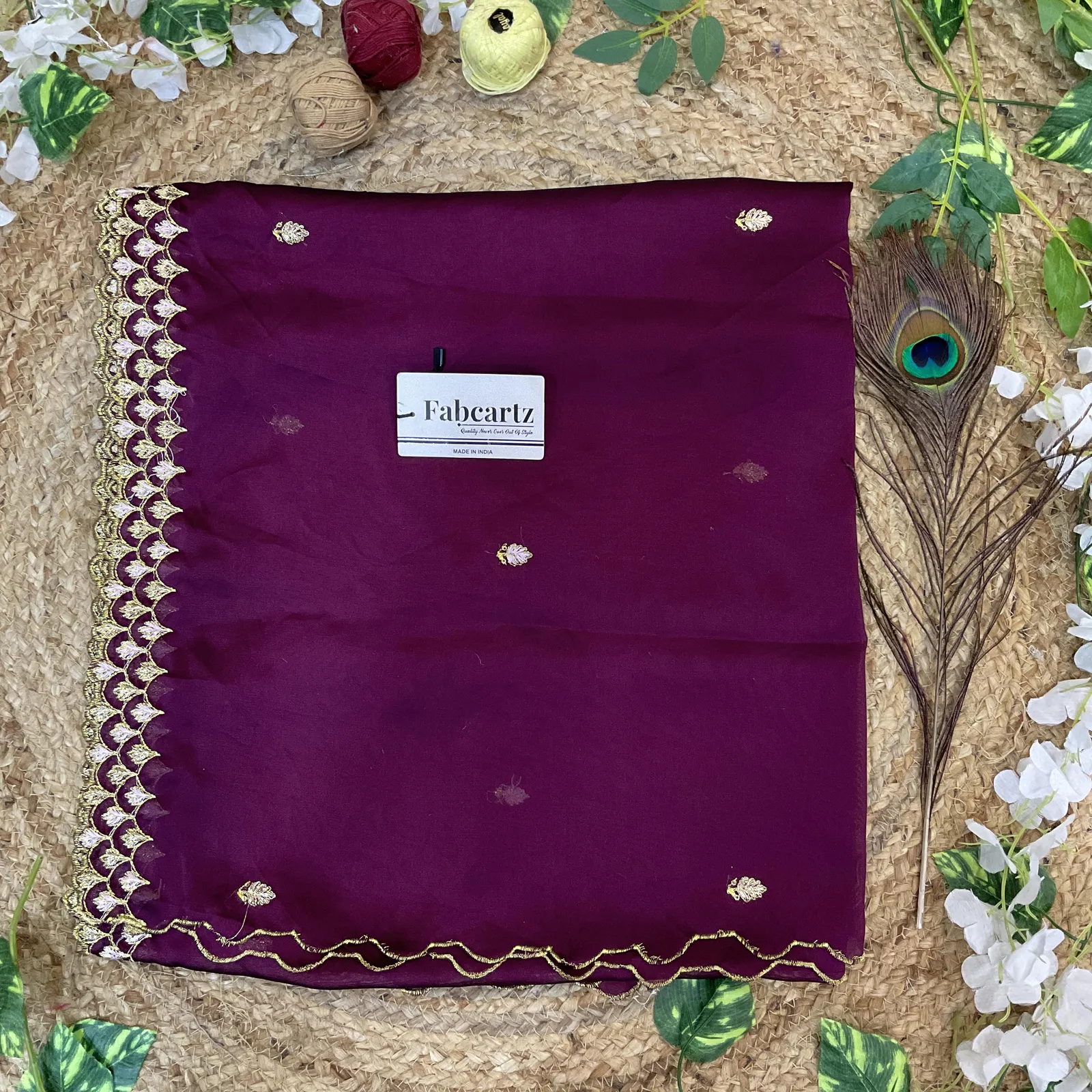 Beautiful Embroidery work Rangoli Dupatta for women | Only Dupatta PranaviDup - Image 17