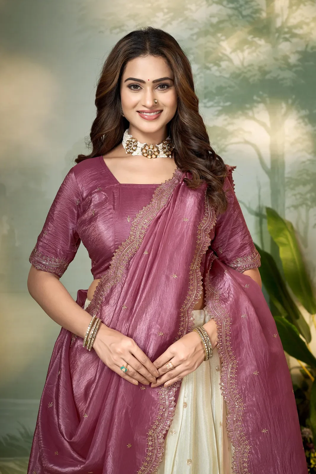 South Indian Festival Traditional Half Saree Premalu - Image 16