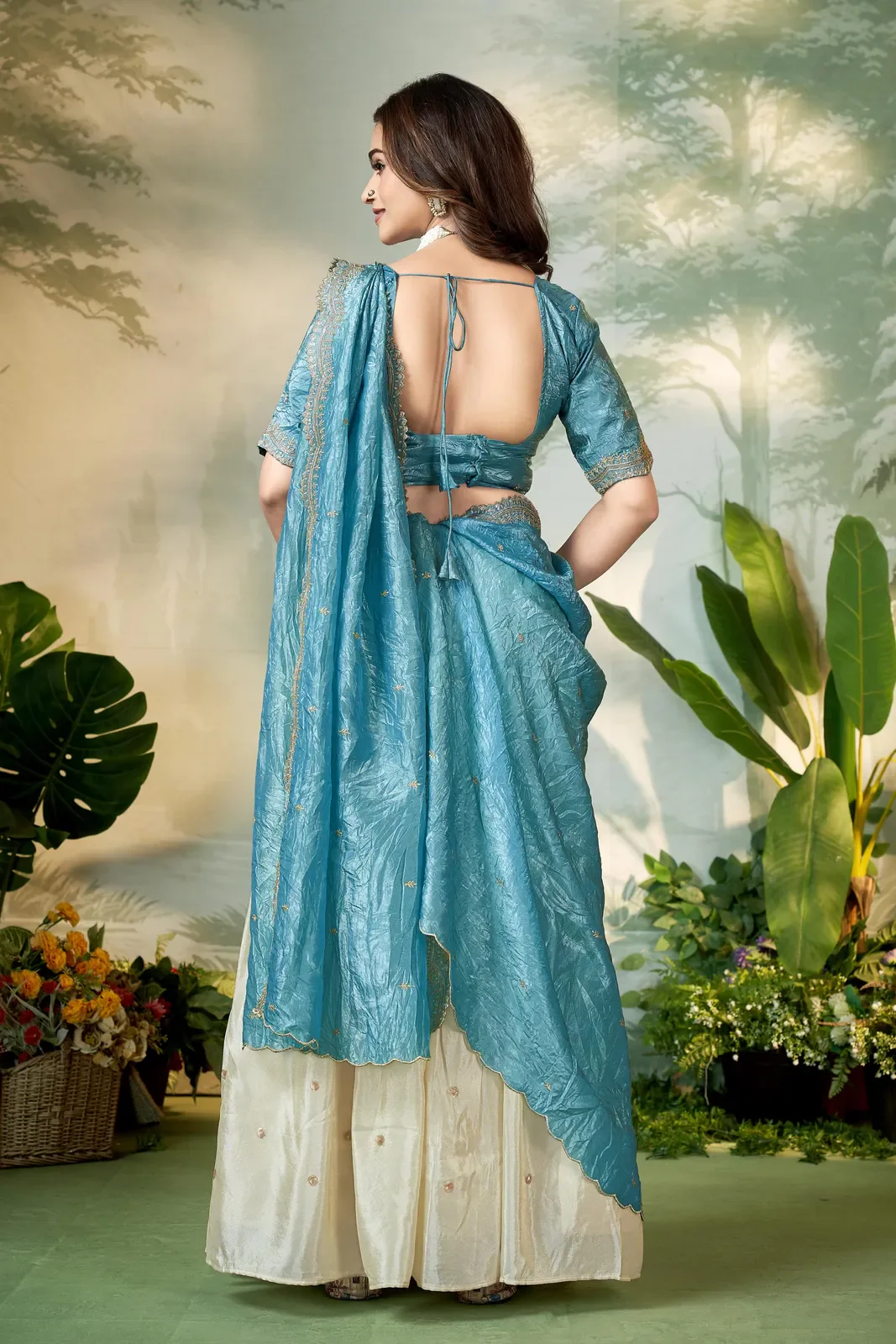 South Indian Festival Traditional Half Saree Premalu - Image 18