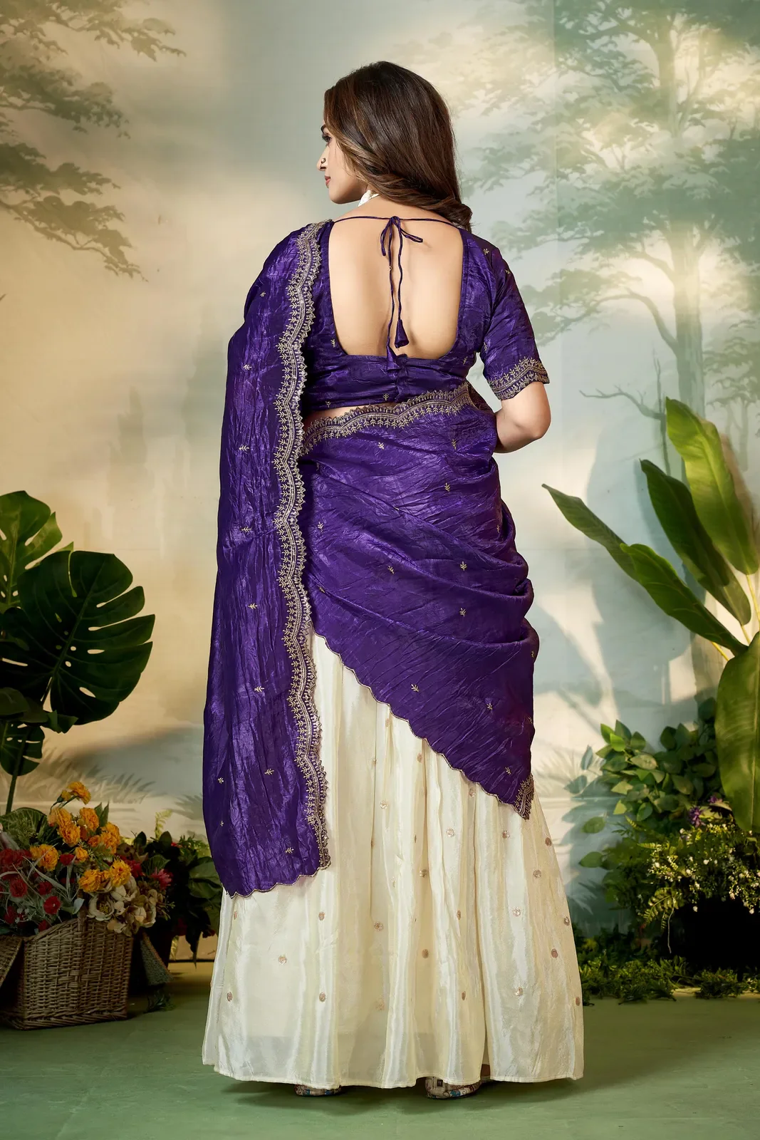 South Indian Festival Traditional Half Saree Premalu - Image 26