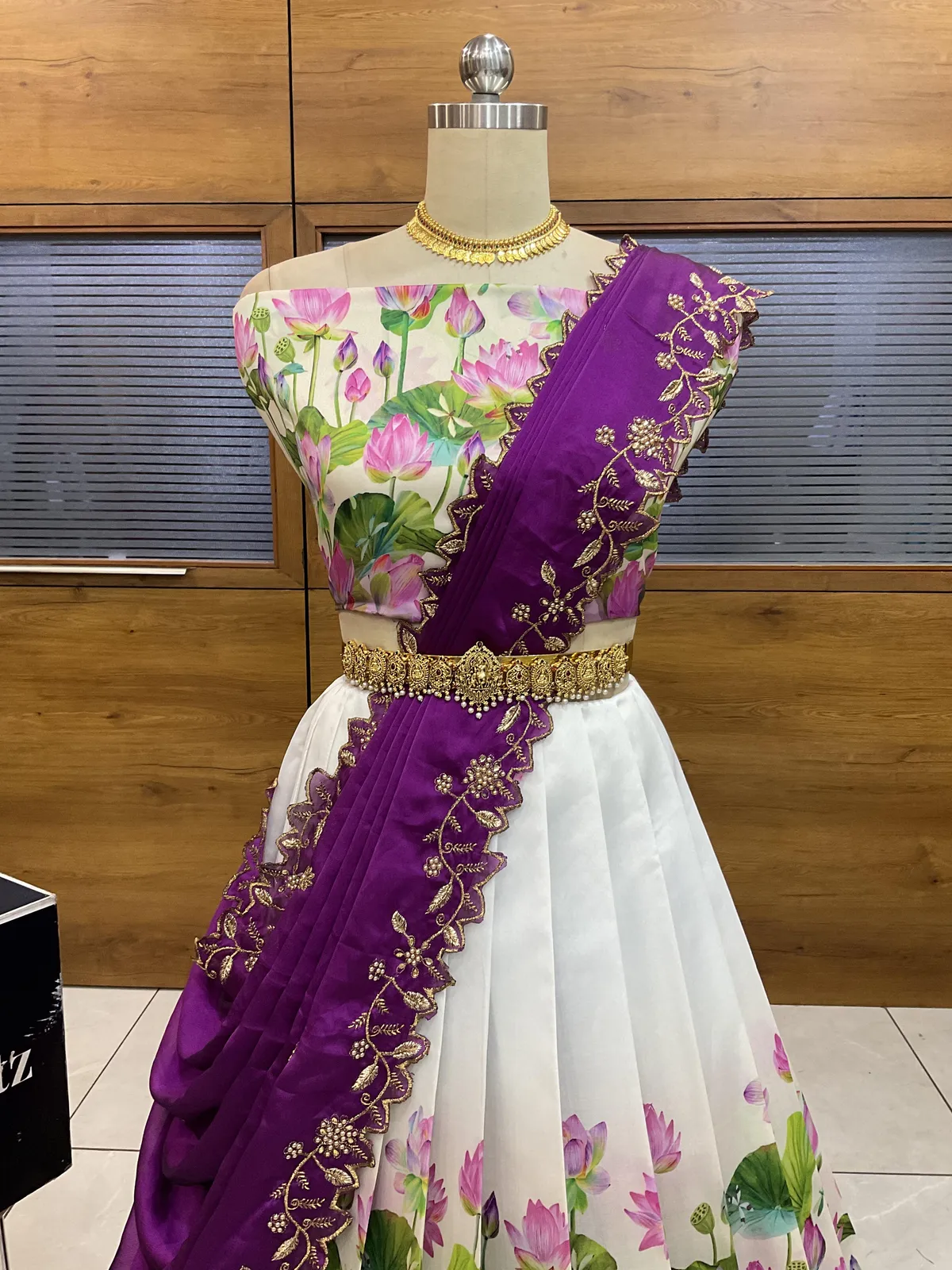 South Indian Festival Traditional Half Saree Prisha - Image 35