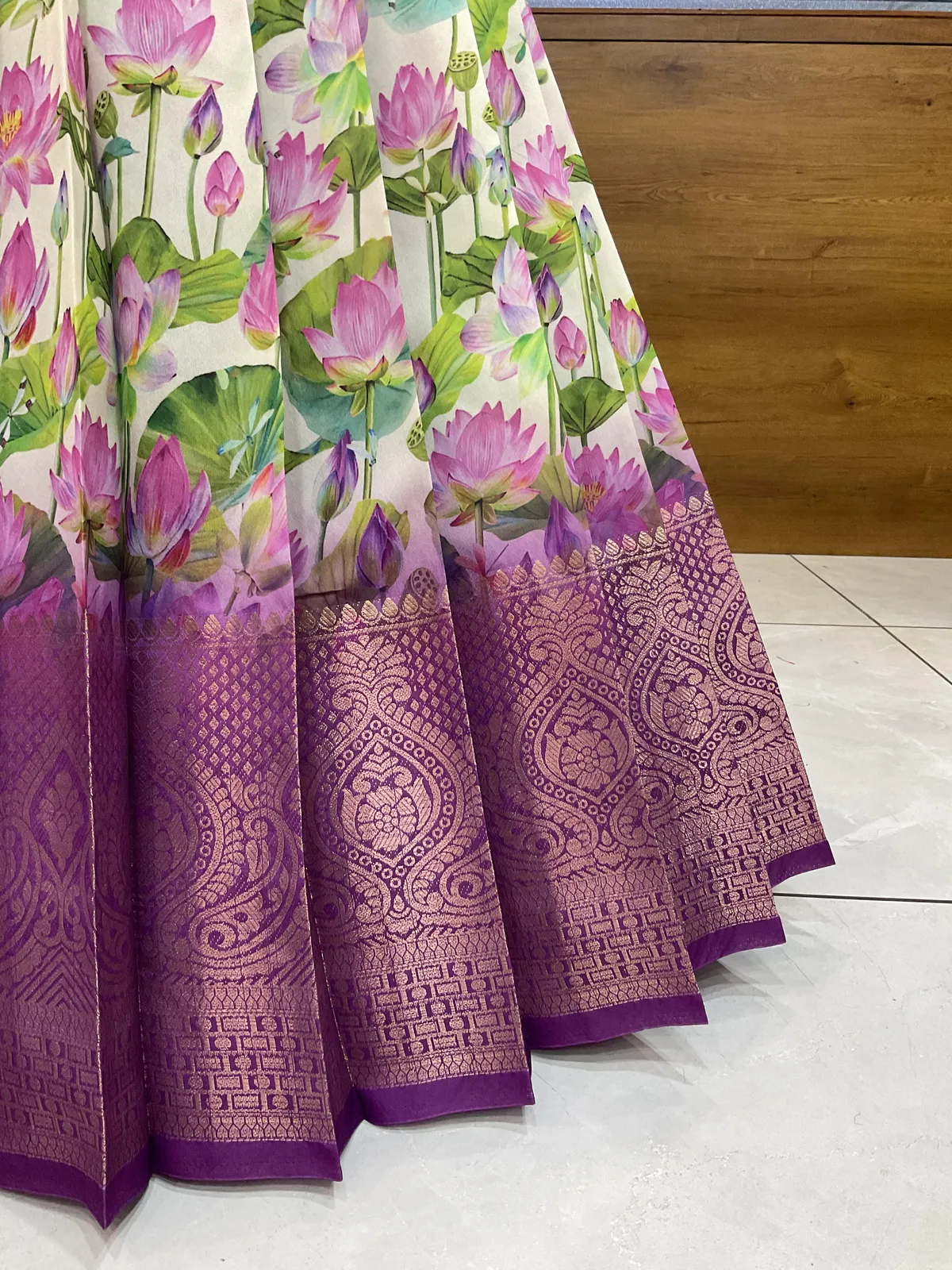 South Indian Festival Traditional Half Saree Prisha - Image 38