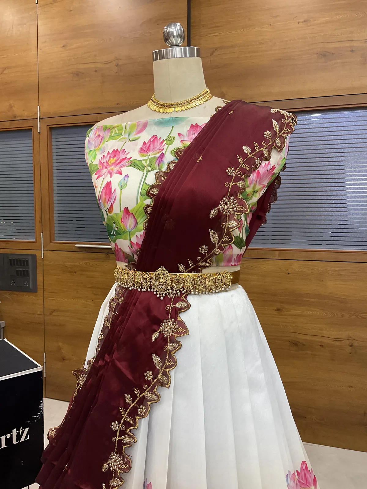 South Indian Festival Traditional Half Saree Prisha - Image 40