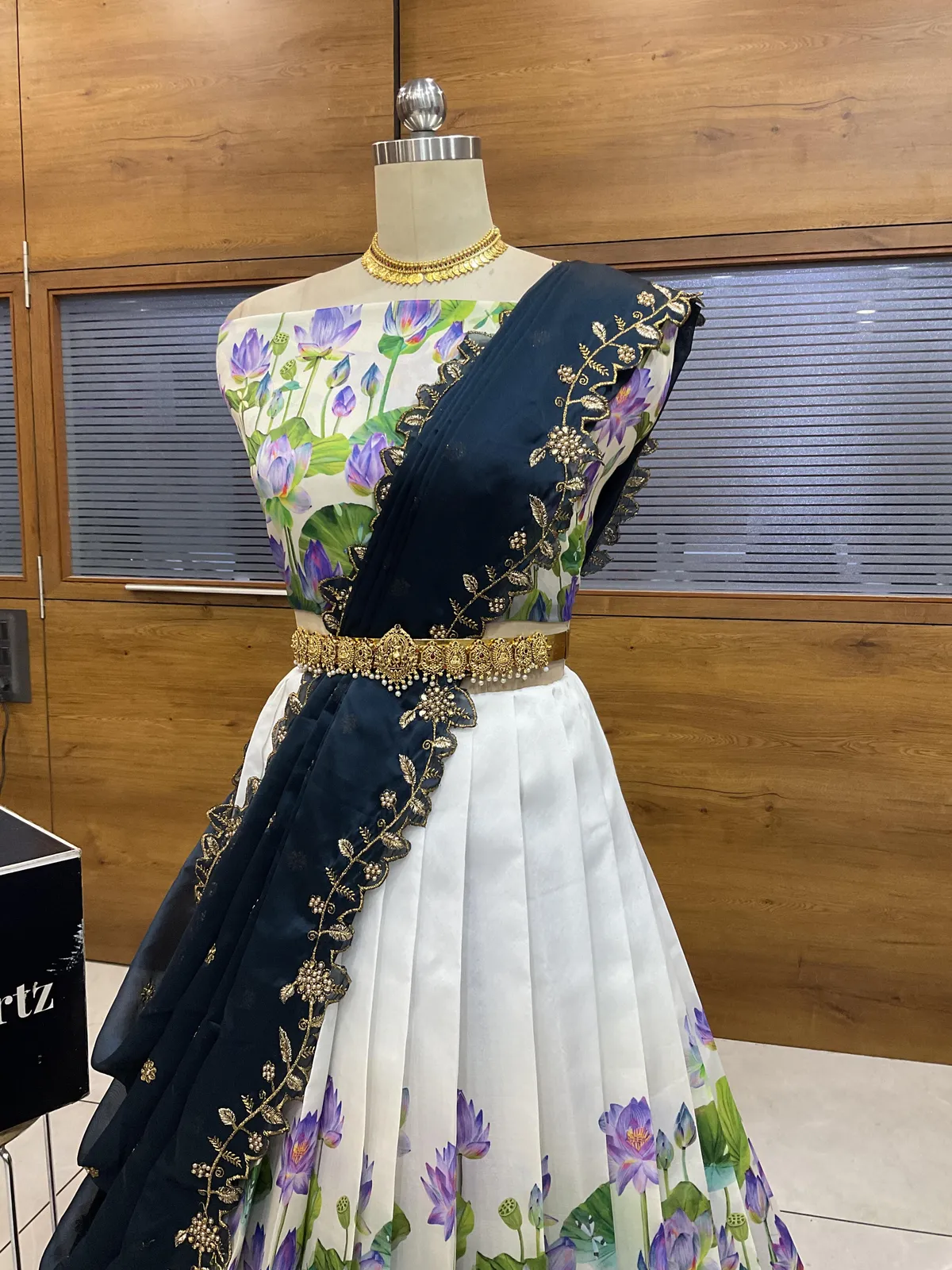 South Indian Festival Traditional Half Saree Prisha - Image 44