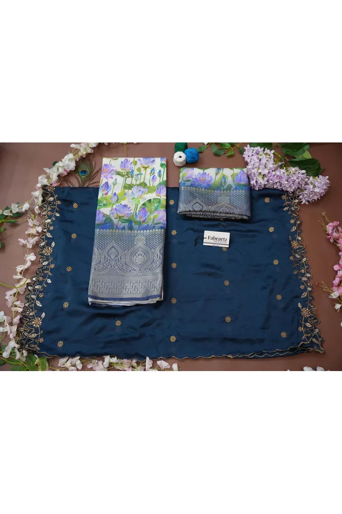 South Indian Festival Traditional Half Saree Prisha - Image 61