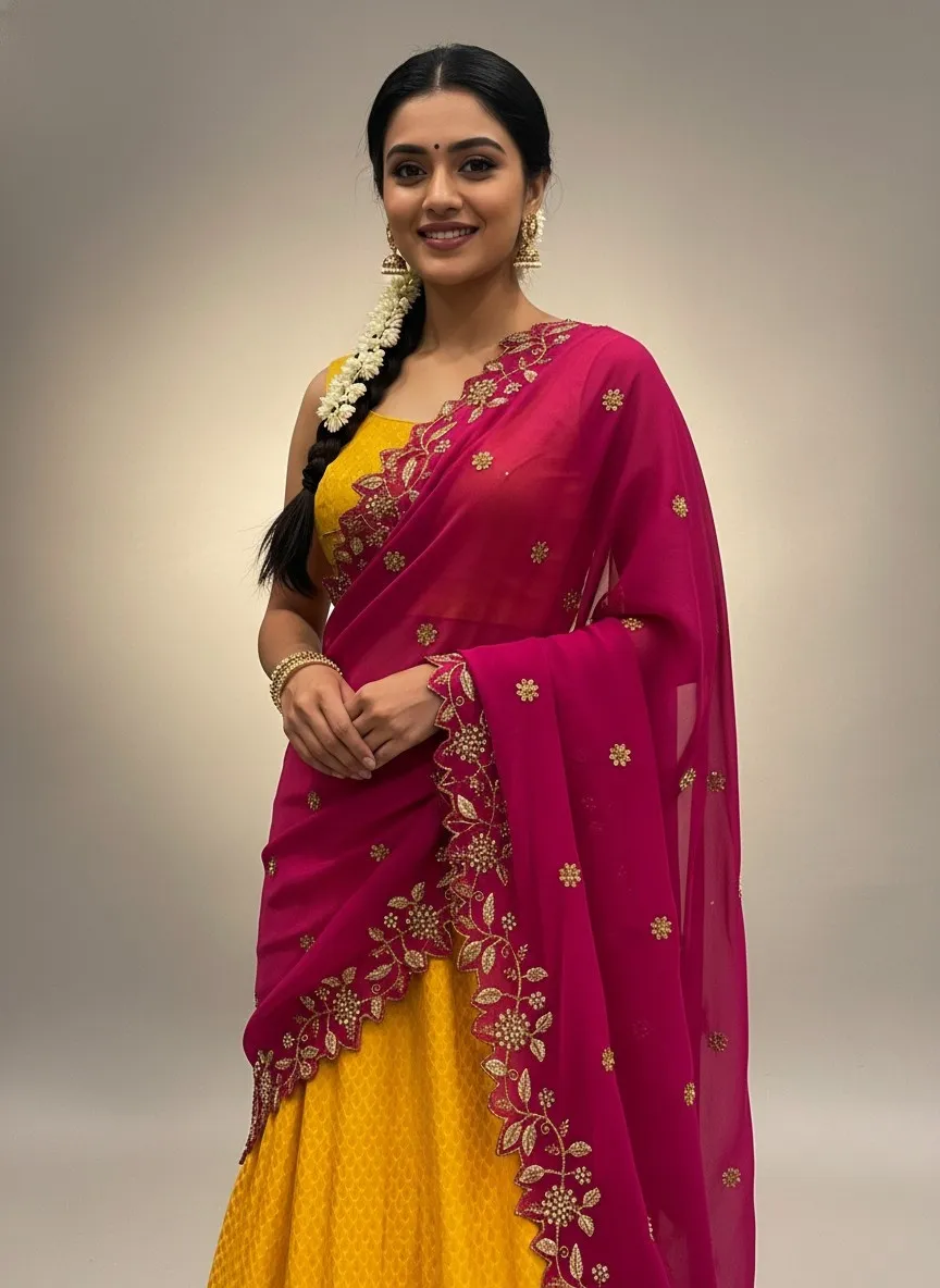 Beautiful Embroidery & Beads work Rangoli Dupatta for women | Only Dupatta RangoliDup - Image 25