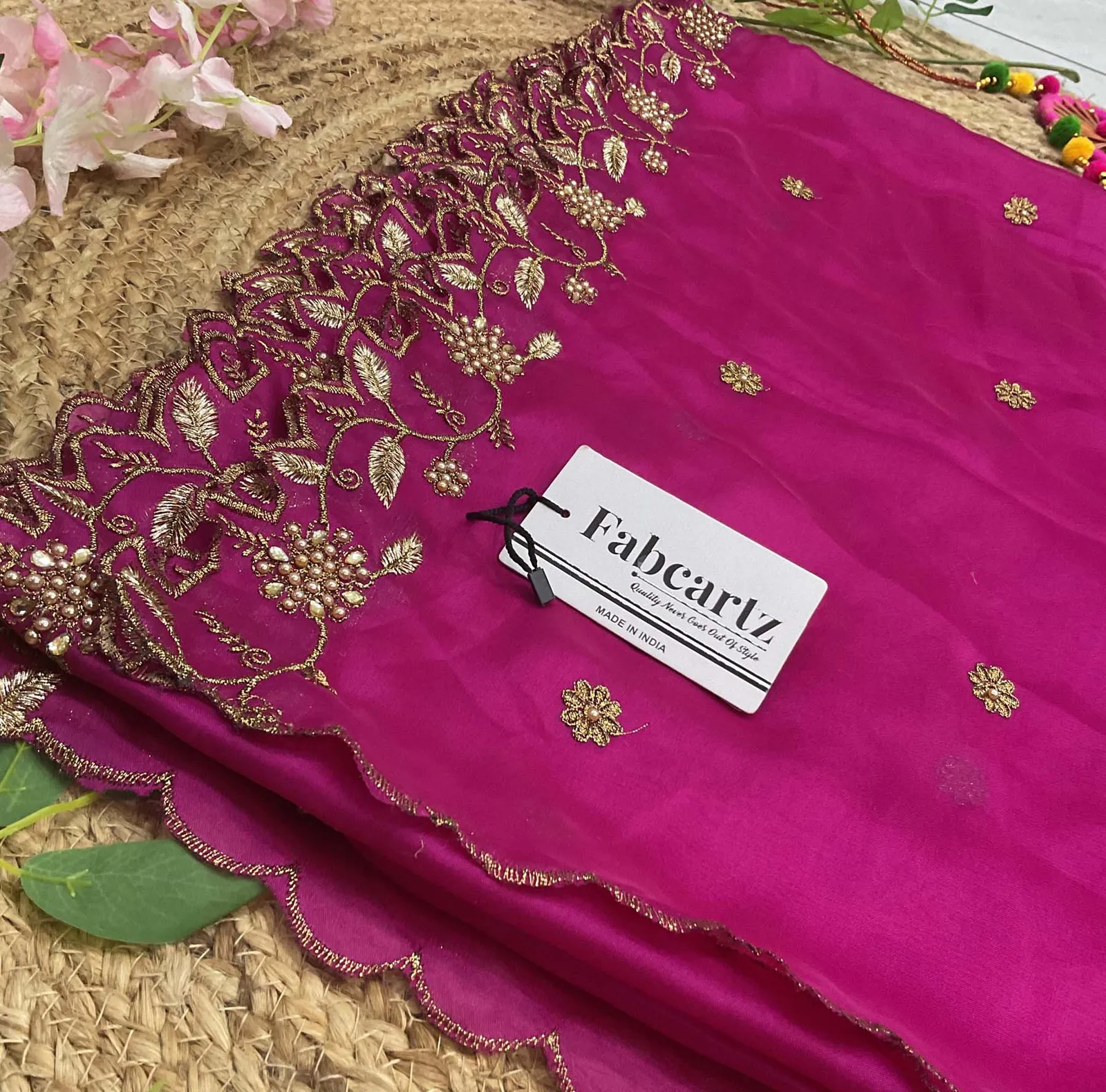 Beautiful Embroidery & Beads work Rangoli Dupatta for women | Only Dupatta RangoliDup - Image 28