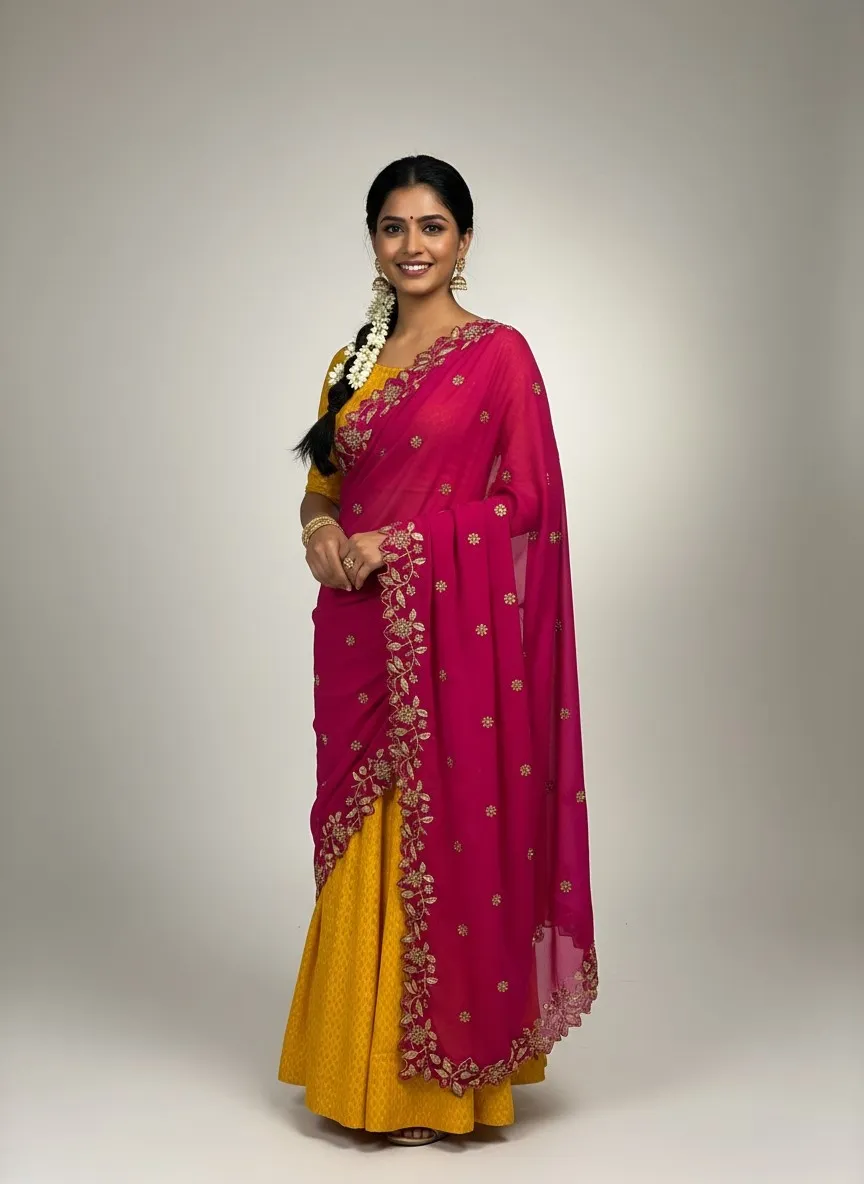 Beautiful Embroidery & Beads work Rangoli Dupatta for women | Only Dupatta RangoliDup - Image 29