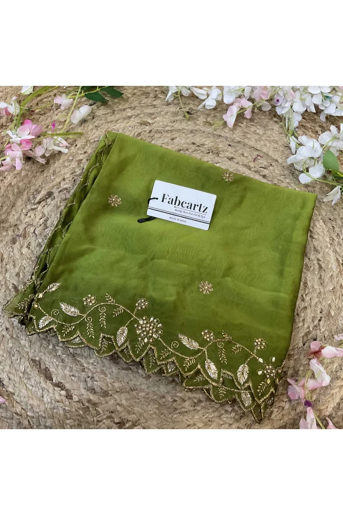 Beautiful Embroidery & Beads work Rangoli Dupatta for women | Only Dupatta RangoliDup - Image 34