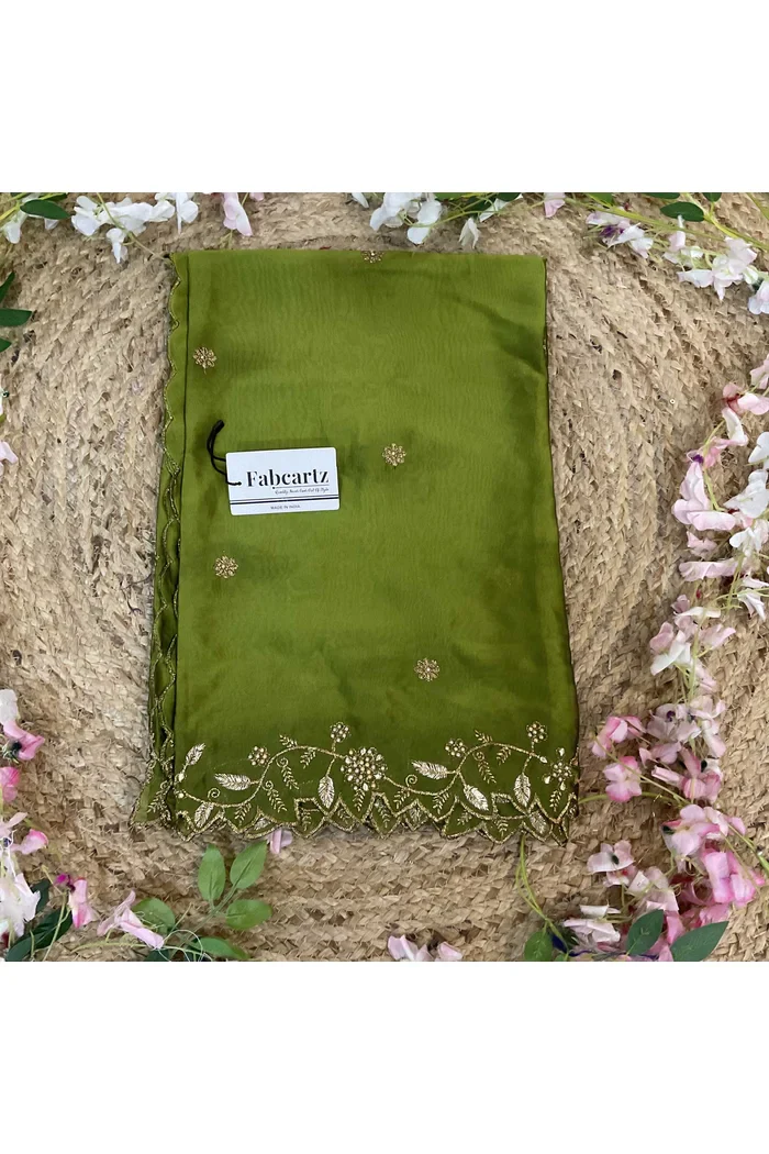 Beautiful Embroidery & Beads work Rangoli Dupatta for women | Only Dupatta RangoliDup - Image 37