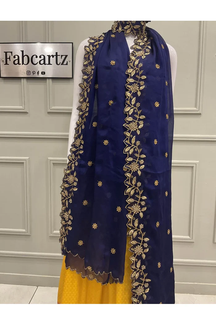 Traditional Embroidery & Beads work Rangoli Dupatta for women | Only Dupatta RangoliDup - Image 13