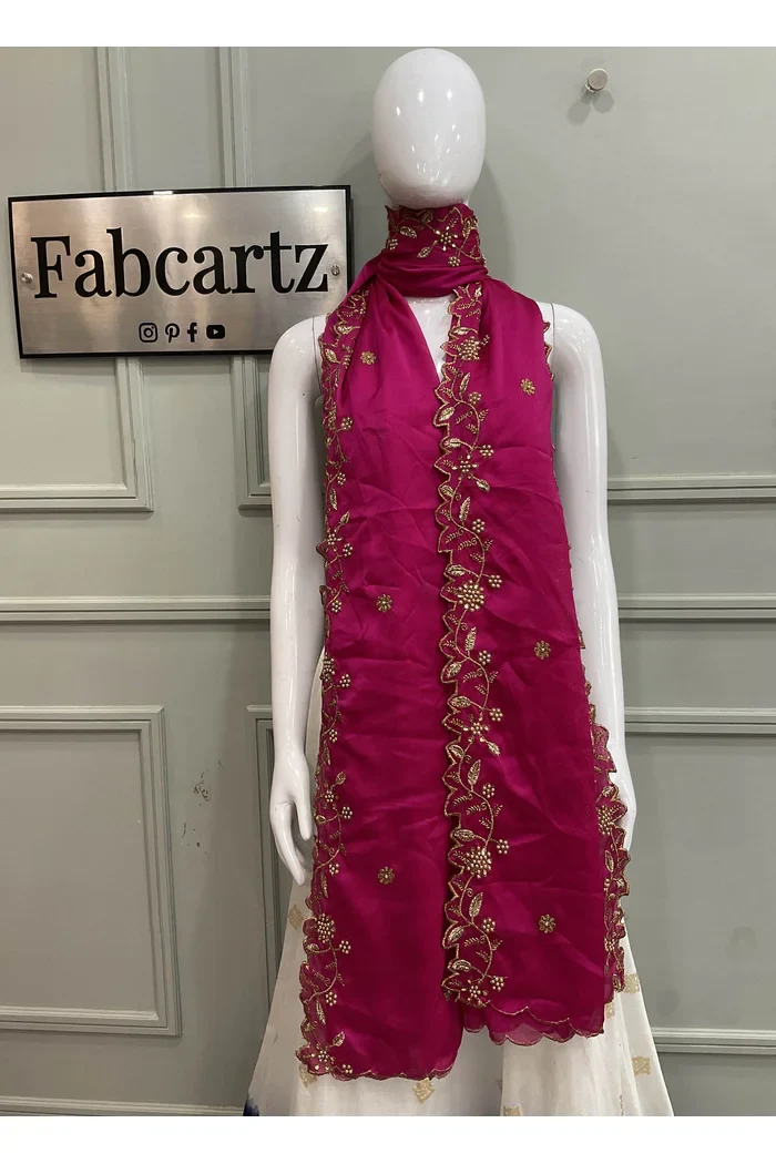 Traditional Embroidery & Beads work Rangoli Dupatta for women | Only Dupatta RangoliDup - Image 15