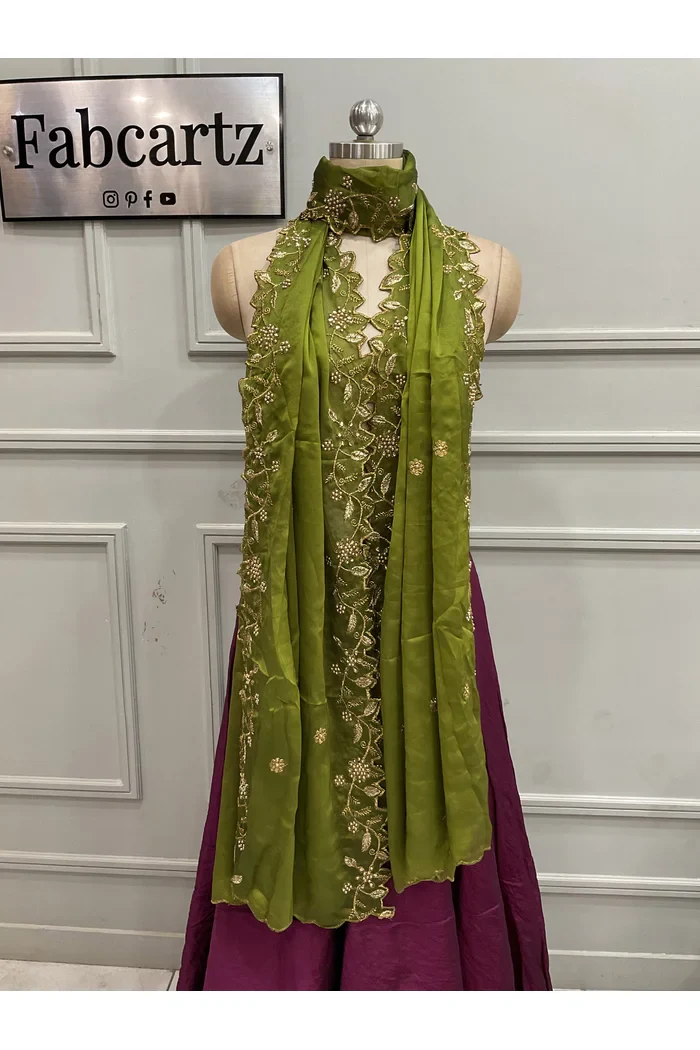Traditional Embroidery & Beads work Rangoli Dupatta for women | Only Dupatta RangoliDup - Image 19