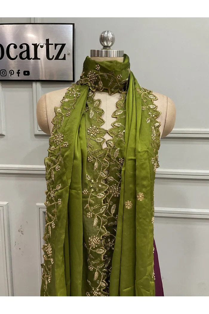 Traditional Embroidery & Beads work Rangoli Dupatta for women | Only Dupatta RangoliDup - Image 22