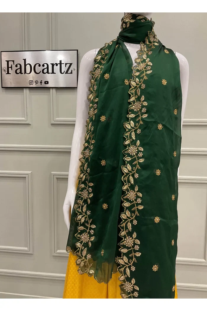 Traditional Embroidery & Beads work Rangoli Dupatta for women | Only Dupatta RangoliDup - Image 3