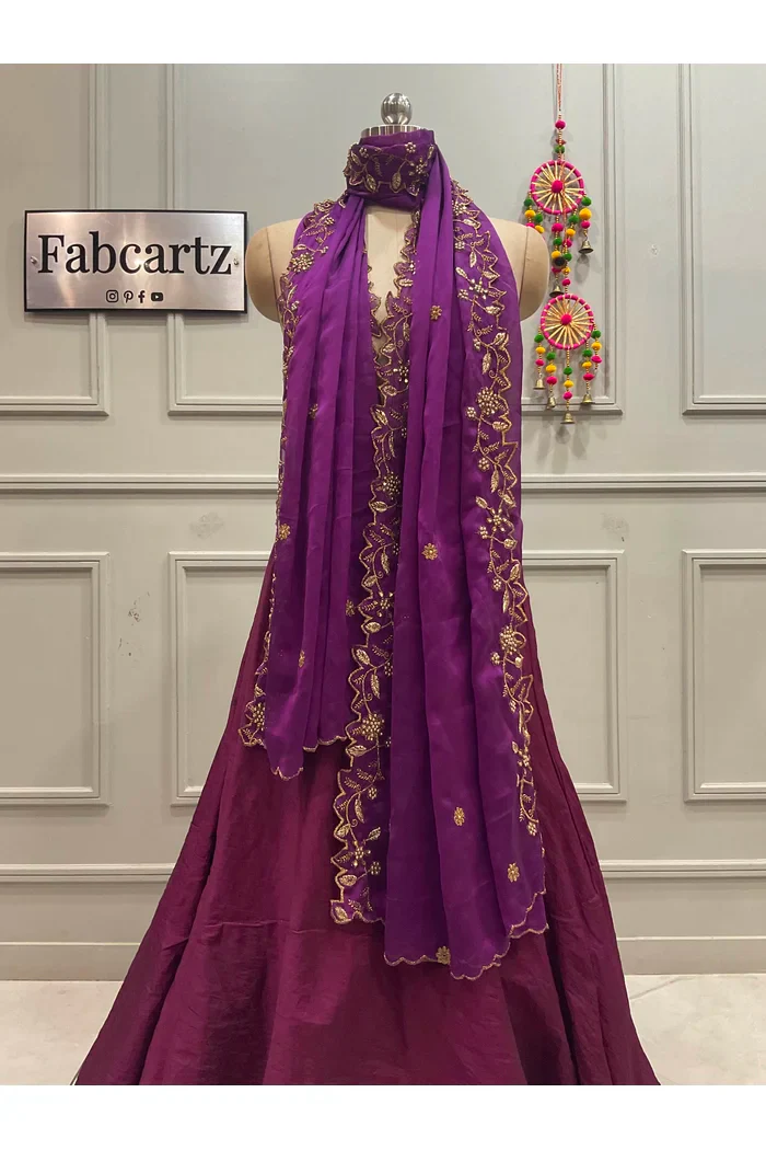 Traditional Embroidery & Beads work Rangoli Dupatta for women | Only Dupatta RangoliDup - Image 5