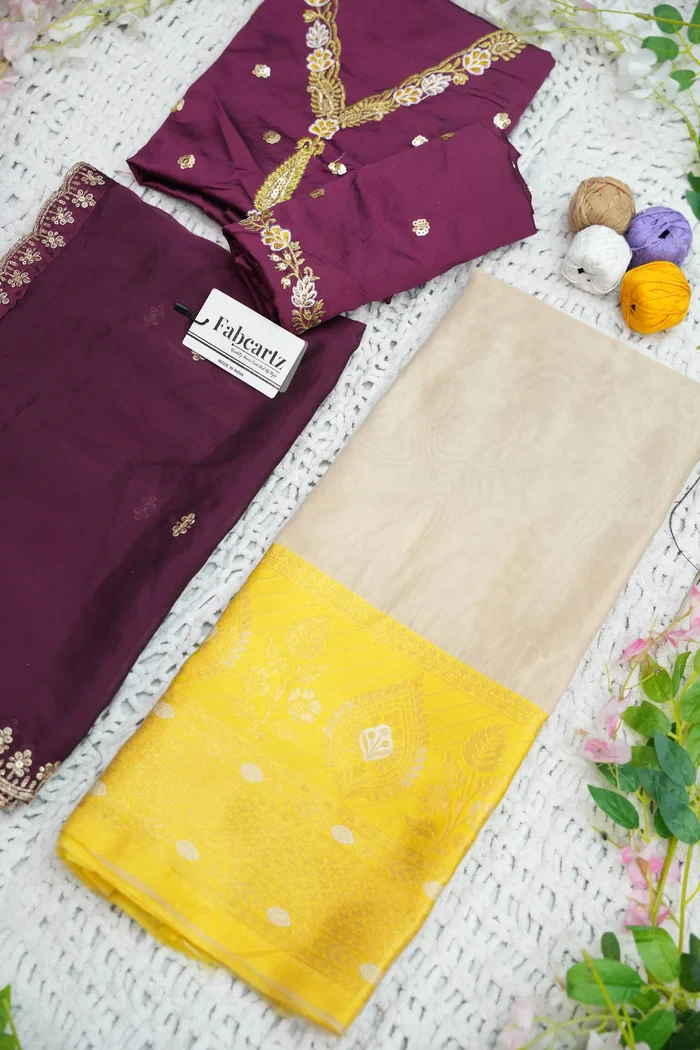 Women's Woven Design zari work Half Saree with Embroidered Blouse and Dupatta Ravleena - Image 35