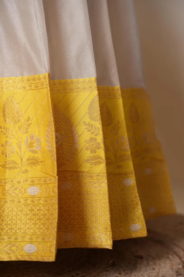 Women's Woven Design zari work Half Saree with Embroidered Blouse and Dupatta Ravleena - Image 18