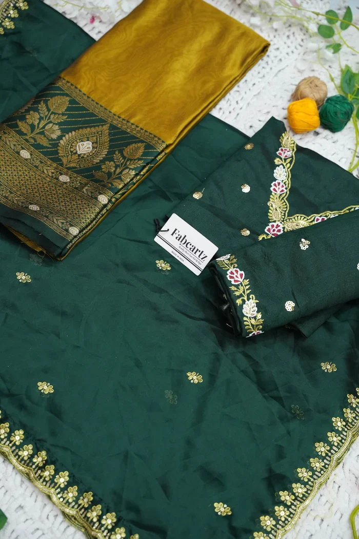 Women's Woven Design zari work Half Saree with Embroidered Blouse and Dupatta Ravleena - Image 76