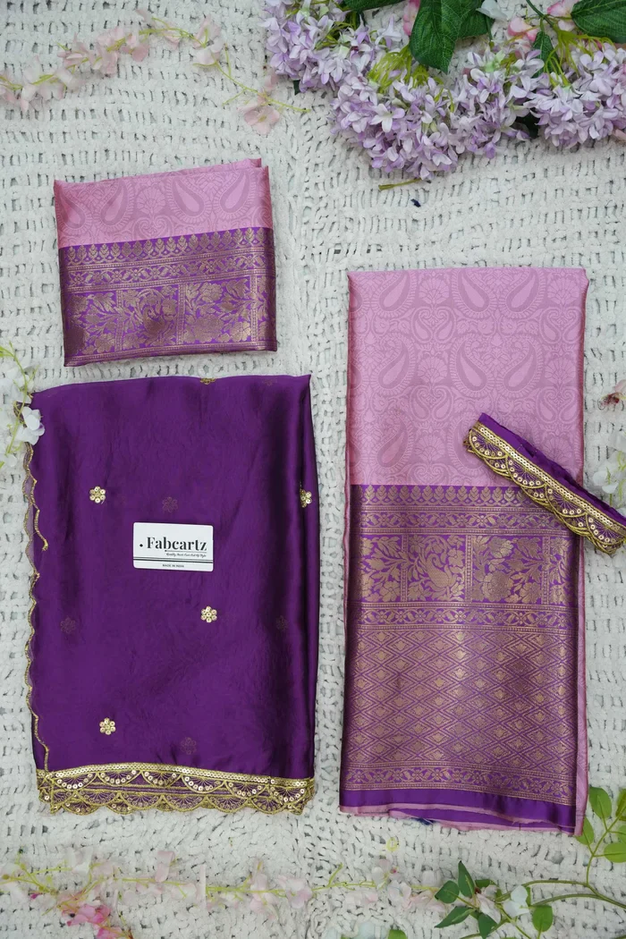 Women's Woven Design zari work Half Saree with Blouse and Rangoli Dupatta Revati - Image 34