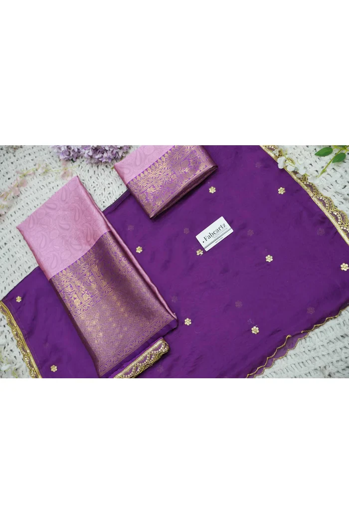 Women's Woven Design zari work Half Saree with Blouse and Rangoli Dupatta Revati - Image 39
