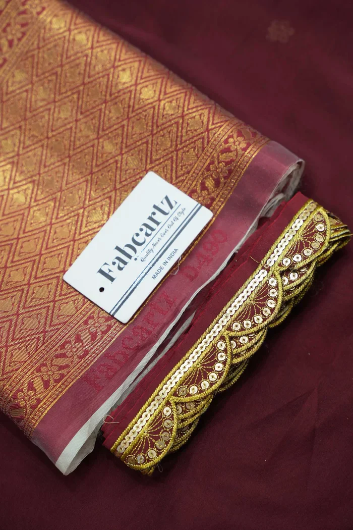 Women's Woven Design zari work Half Saree with Blouse and Rangoli Dupatta Revati - Image 54