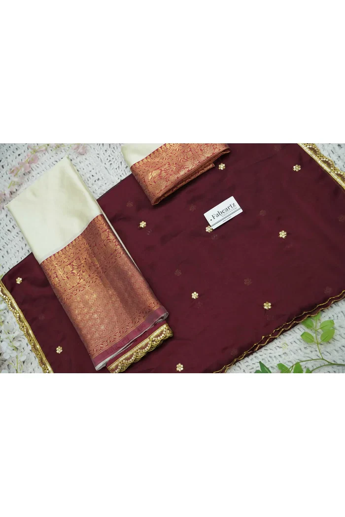 Women's Woven Design zari work Half Saree with Blouse and Rangoli Dupatta Revati - Image 56