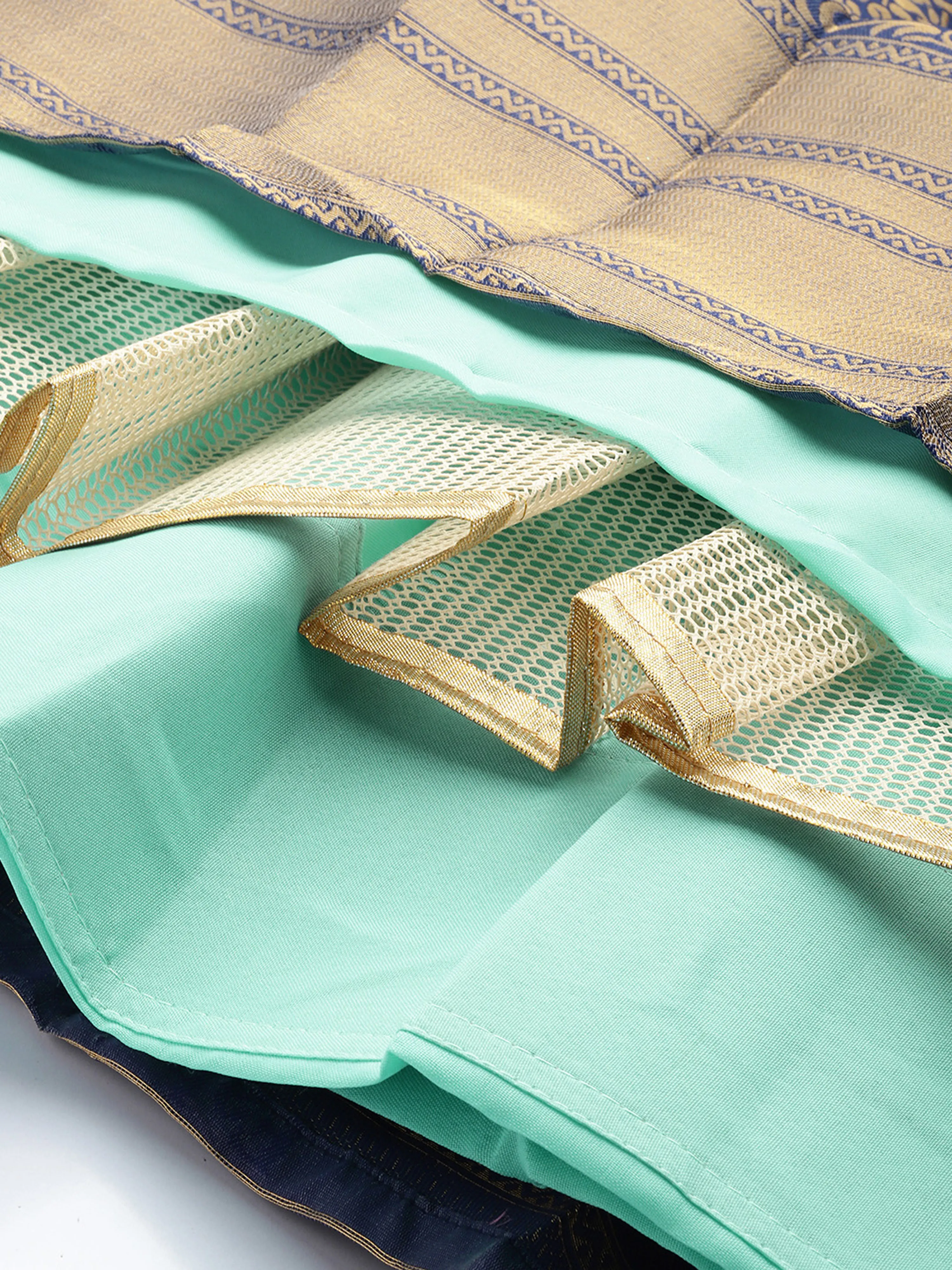 Women's Woven Design zari work Half Saree with Embroidered Blouse and Dupatta Rosie - Image 19