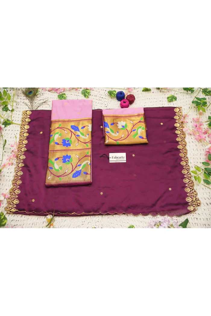 Women's Woven Design zari work Half Saree with Embroidered Blouse and Dupatta Rupmani - Image 29