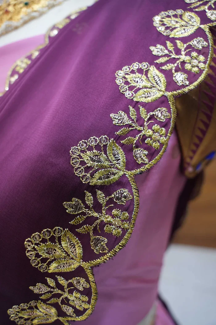 Women's Woven Design zari work Half Saree with Embroidered Blouse and Dupatta Rupmani - Image 3
