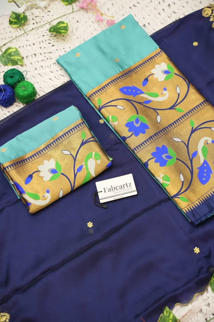 Women's Woven Design zari work Half Saree with Embroidered Blouse and Dupatta Rupmani - Image 56