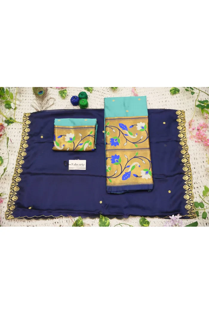 Women's Woven Design zari work Half Saree with Embroidered Blouse and Dupatta Rupmani - Image 57