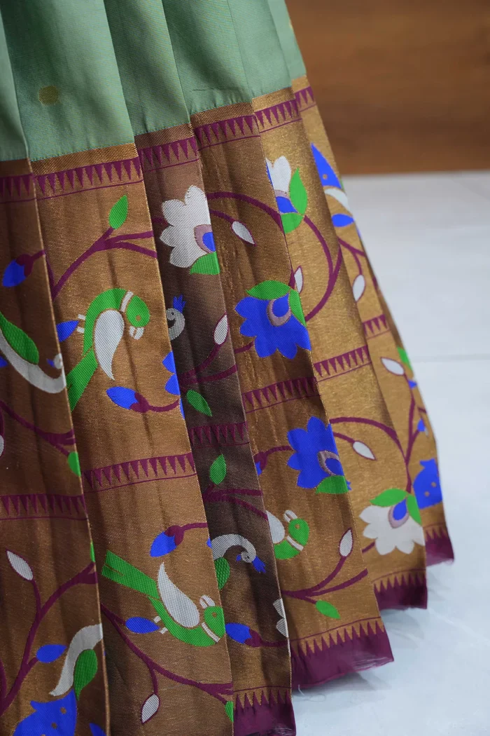 Women's Woven Design zari work Half Saree with Embroidered Blouse and Dupatta Rupmani - Image 7