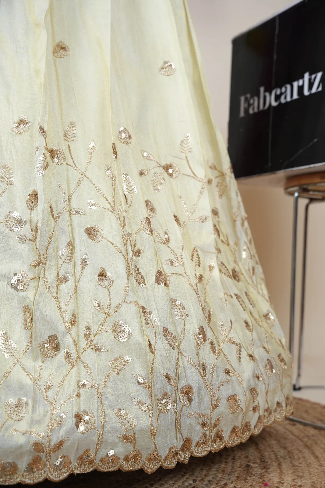 Women's Embroidered Half Saree with Blouse and Dupatta Satyabhumi - Image 16